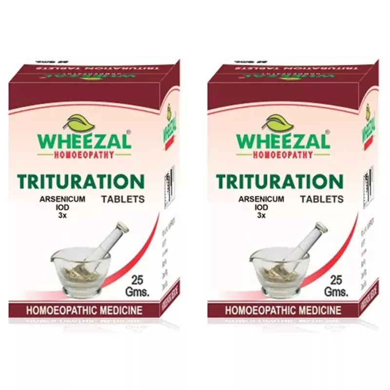 Wheezal Arsenicum Iod 3X (25g, Pack of 2)