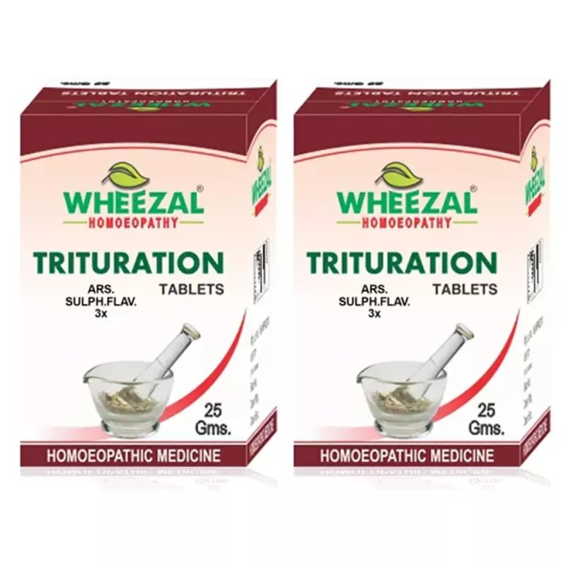 Wheezal Ars Sulph Flav 3X (25g, Pack of 2)