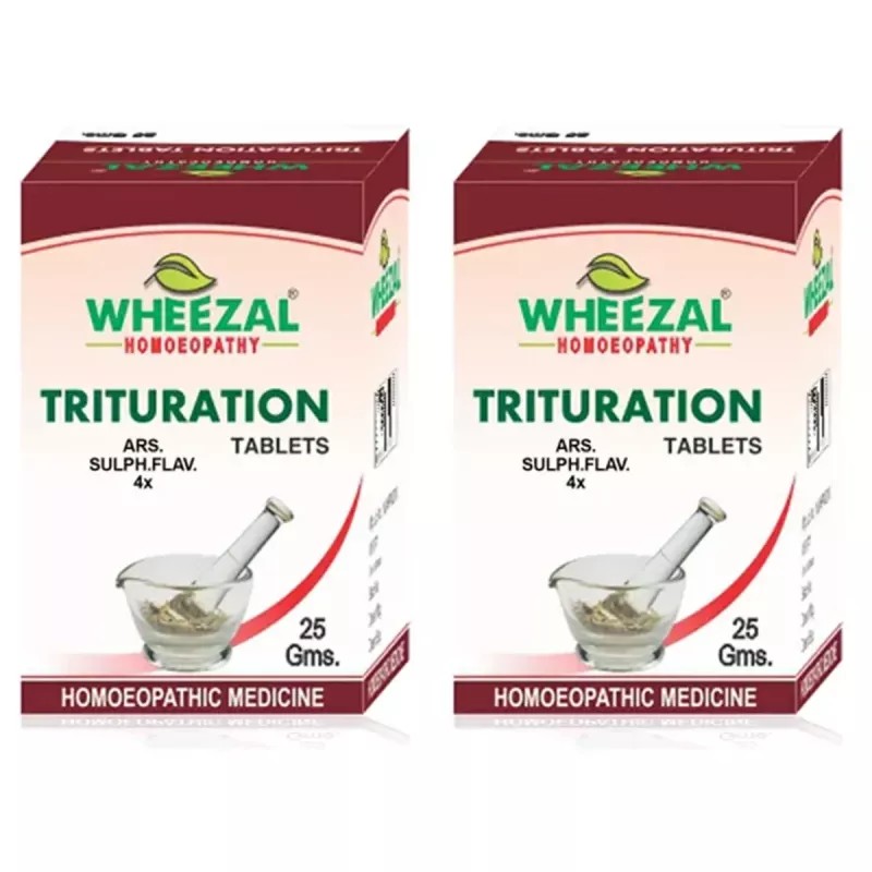 Wheezal Ars Sulph Flav 4X (25g, Pack of 2)