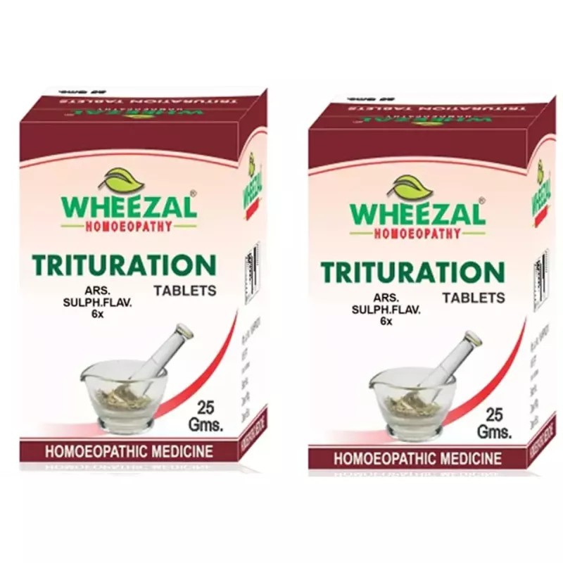 Wheezal Ars Sulph Flav 6X (25g, Pack of 2)