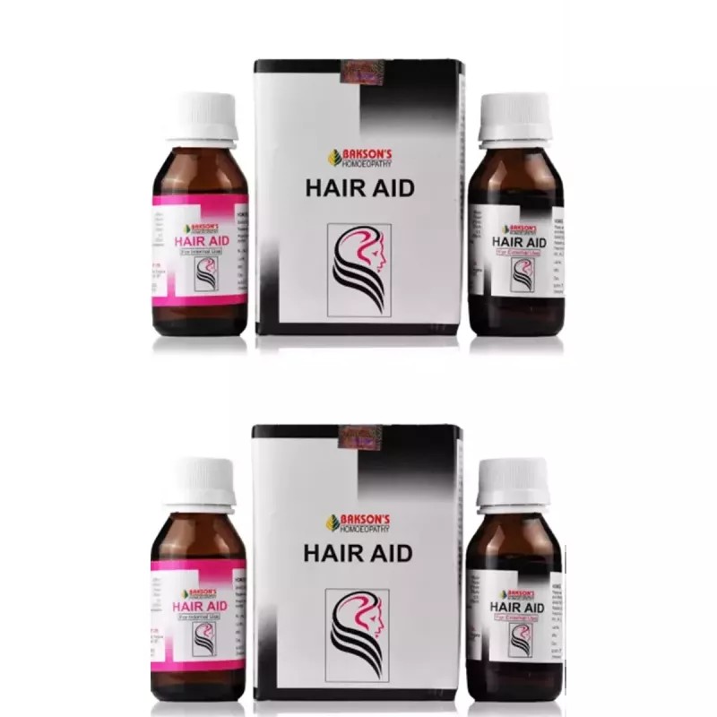 Bakson Hair Aid Drops (Twin Pack) (60ml, Pack of 2)