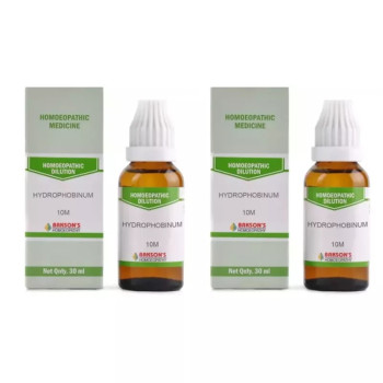Bakson Hydrophobinum 10M CH (30ml, Pack of 2)