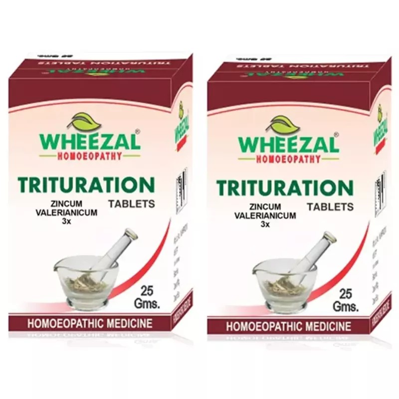 Wheezal Zincum Valerianicum 3X (25g, Pack of 2)