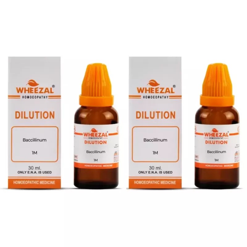 Wheezal Baccillinum 1M (1000 CH) (30ml, Pack of 2)
