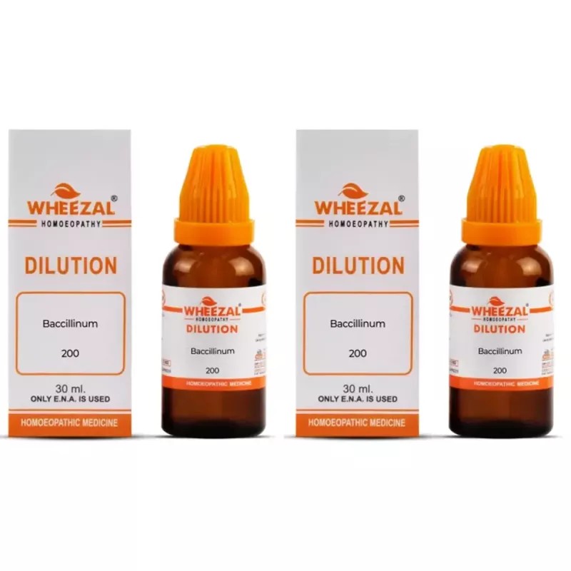 Wheezal Baccillinum 200 CH (30ml, Pack of 2)