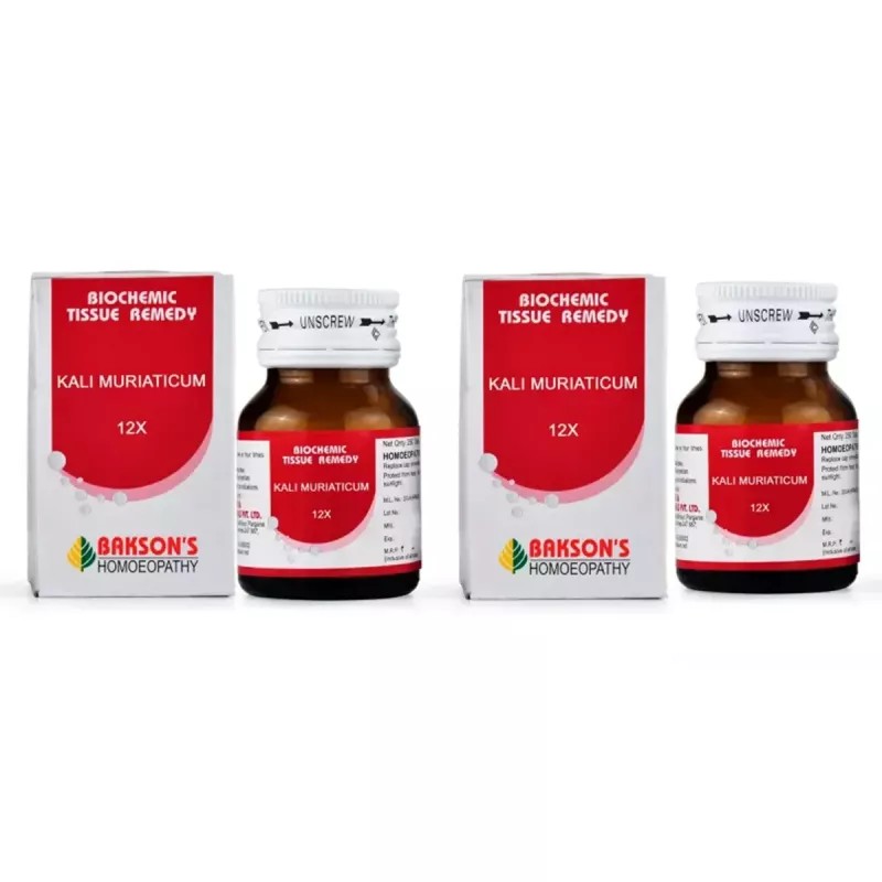 Bakson Kali Muriaticum 12X (25g, Pack of 2)