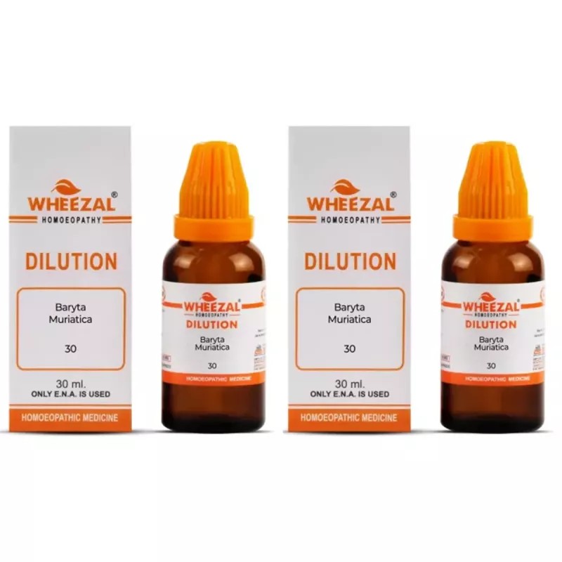 Wheezal Baryta Muriatica 30 CH (30ml, Pack of 2)
