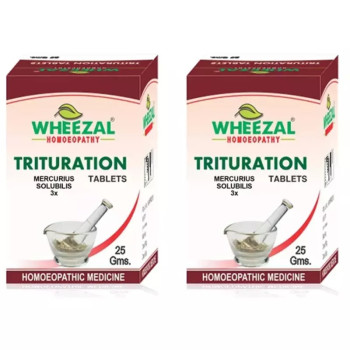 Wheezal Mercurius Solubilis 3X (25g, Pack of 2)