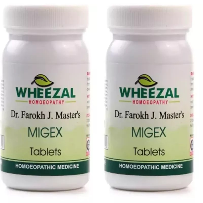 Wheezal Migex Tablets (75tab, Pack of 2)