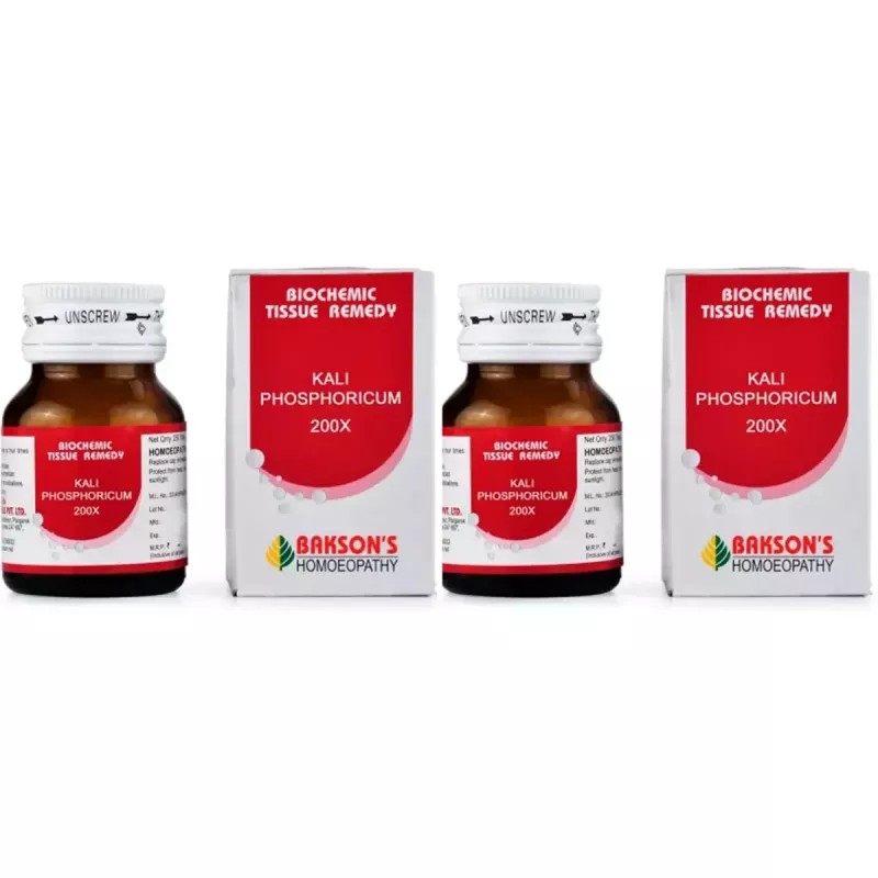 Bakson Kali Phosphoricum 200X (25g, Pack of 2)
