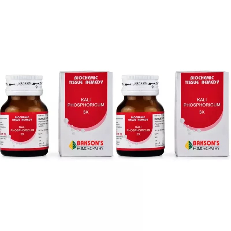 Bakson Kali Phosphoricum 3X (25g, Pack of 2)