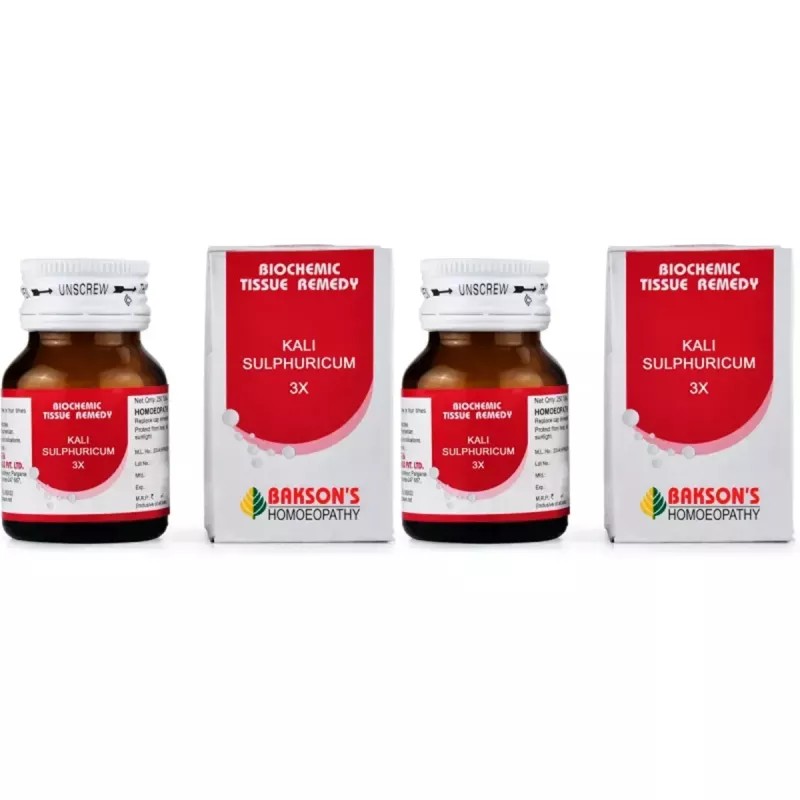 Bakson Kali Sulphuricum 3X (25g, Pack of 2)