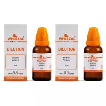 Wheezal Berberis Vulgaris 10M CH (30ml, Pack of 2)