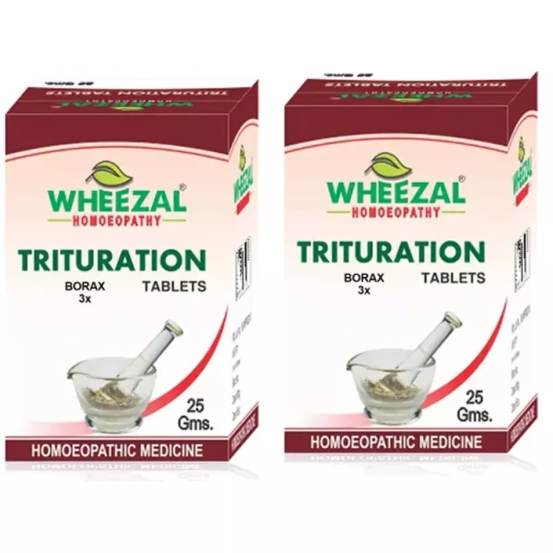 Wheezal Borax 3X (25g, Pack of 2)