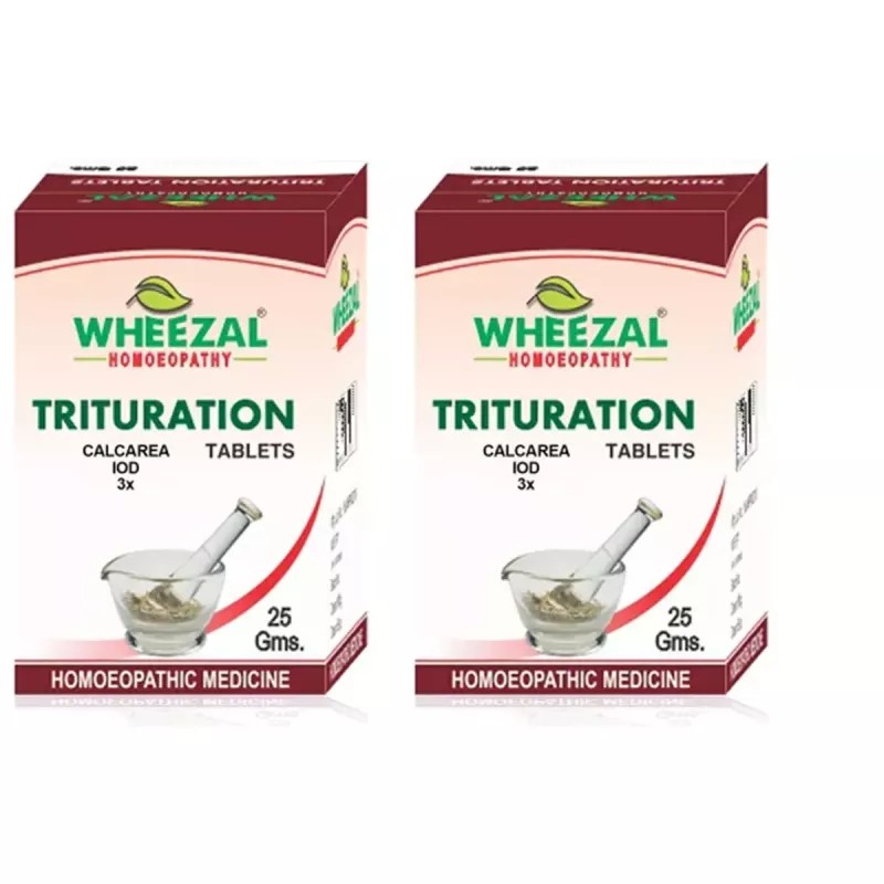 Wheezal Calcarea Iod 3X (25g, Pack of 2)