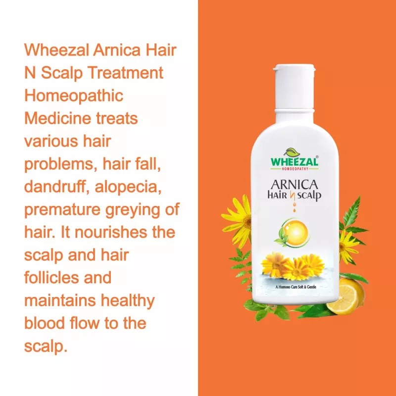 Wheezal Arnica Hair and Scalp Shampoo (500ml, Pack of 2)