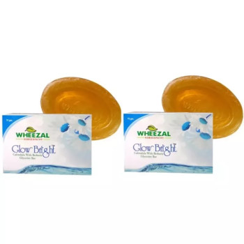 Wheezal Glow Bright Calendula With Berberis Glycerine Bar (75g, Pack of 2)