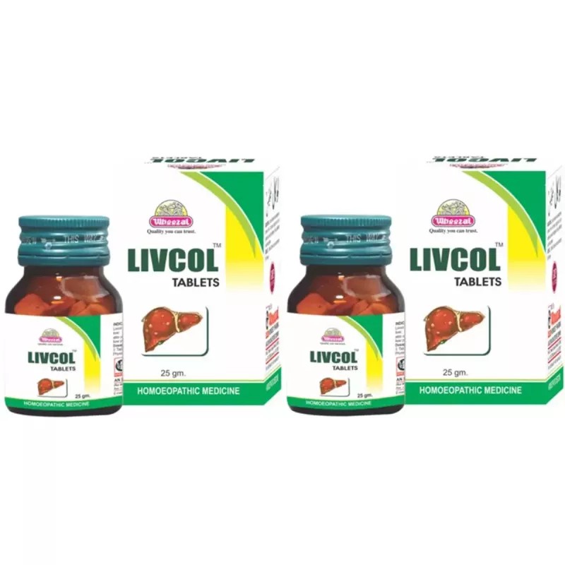 Wheezal Livcol Tablets (25g, Pack of 2)
