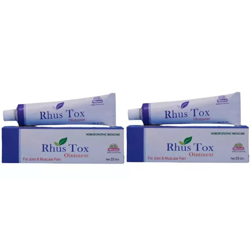 Wheezal Rhus Tox Ointment (25g, Pack of 2)