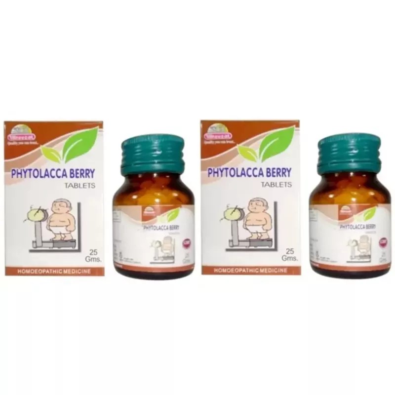Wheezal Phytolacca Berry Tablets (250tab, Pack of 2)
