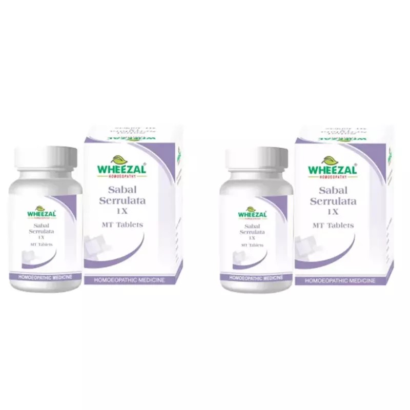 Wheezal Sabal Serrulata 1X (50tab, Pack of 2)
