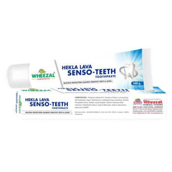 Wheezal Hekla Lava Senso Teeth Toothpaste (100g, Pack of 2)