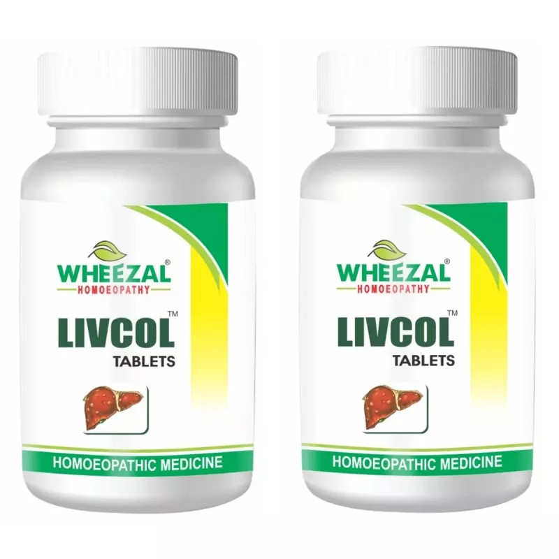Wheezal Livcol Tablets (250tab, Pack of 2)