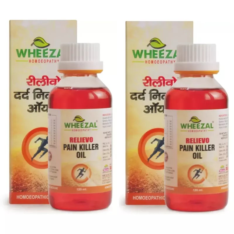 Wheezal Relievo Pain Killer Oil (120ml, Pack of 2)