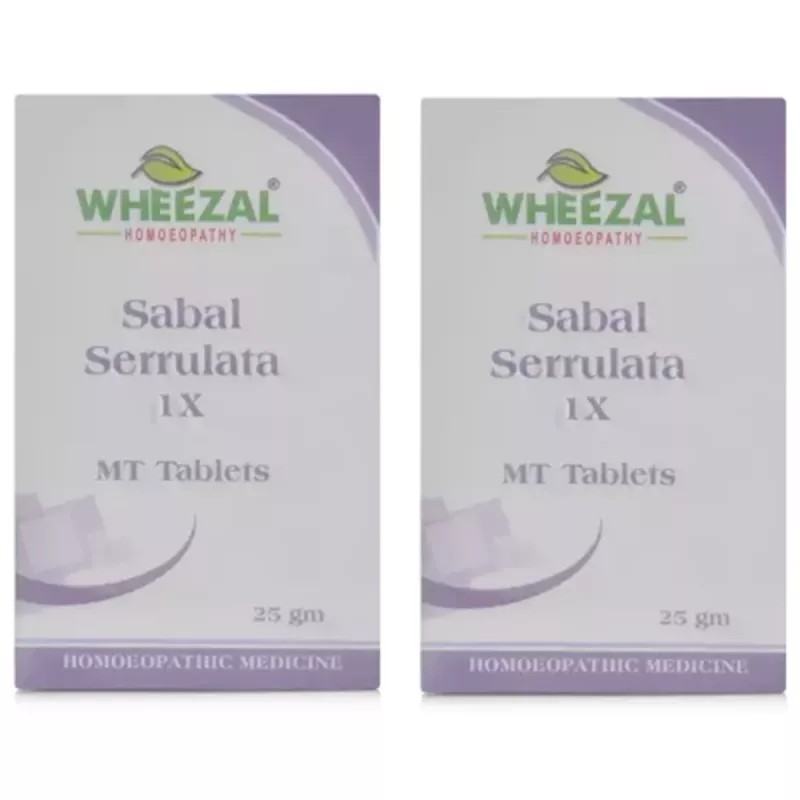 Wheezal Sabal Serrulata 1X (25g, Pack of 2)