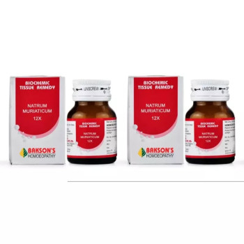 Bakson Natrum Muriaticum 12X (25g, Pack of 2)