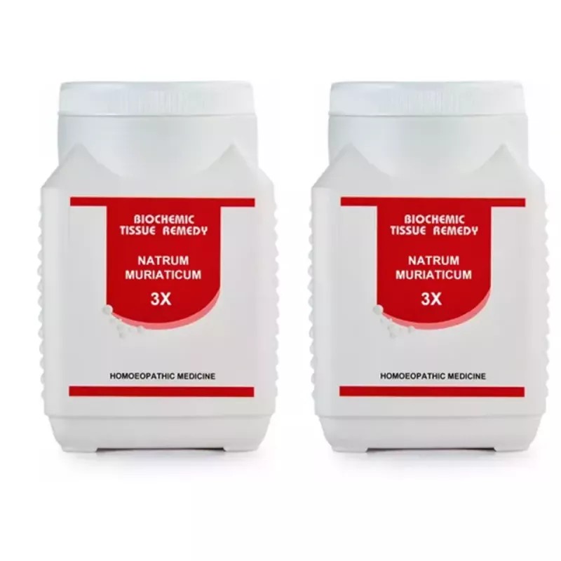 Bakson Natrum Muriaticum 3X (450g, Pack of 2)