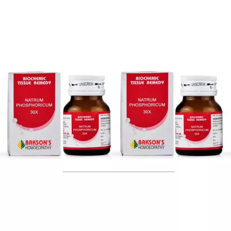 Bakson Natrum Phosphoricum 30X (25g, Pack of 2)