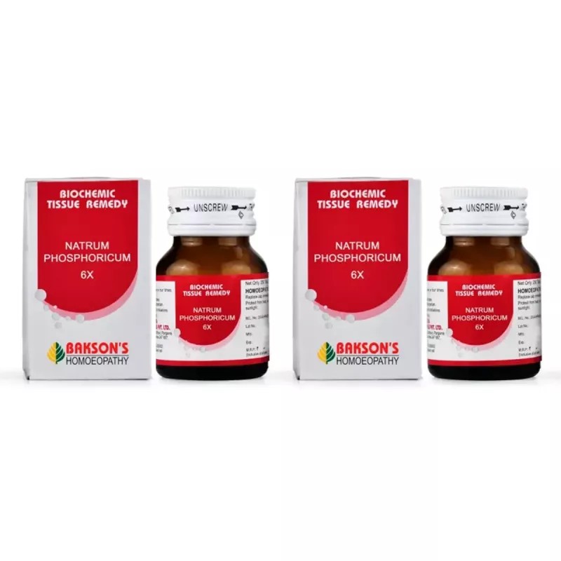 Bakson Natrum Phosphoricum 6X (25g, Pack of 2)