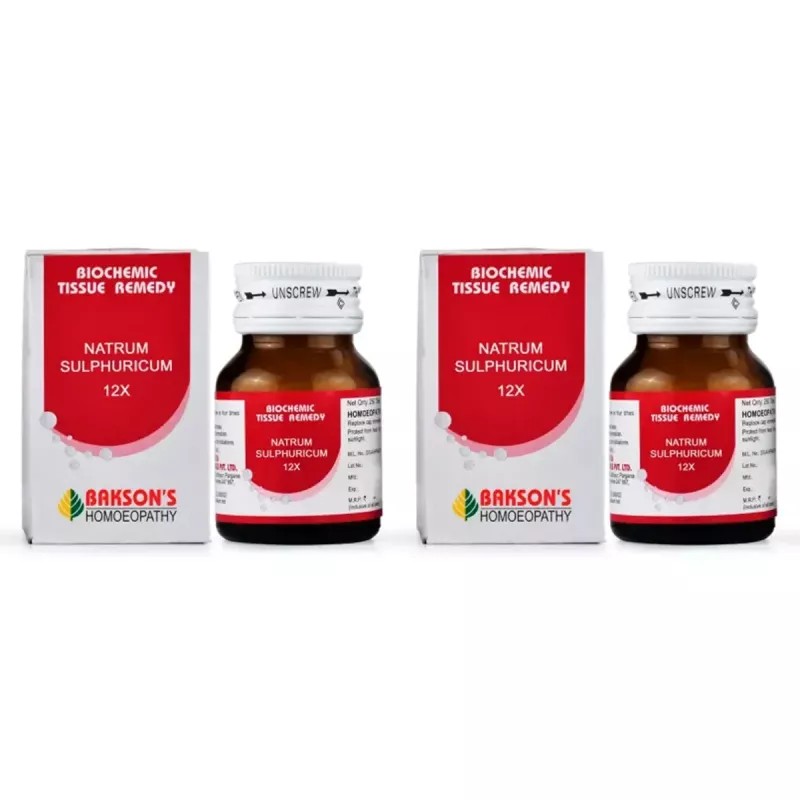 Bakson Natrum Sulphuricum 12X (25g, Pack of 2)
