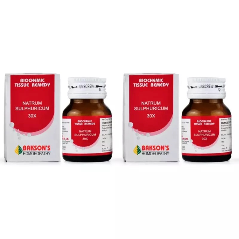 Bakson Natrum Sulphuricum 30X (25g, Pack of 2)