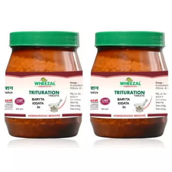 Wheezal Baryta Iodata 3X (450g, Pack of 2)