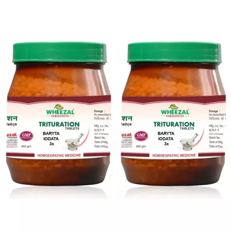Wheezal Baryta Iodata 3X (450g, Pack of 2)