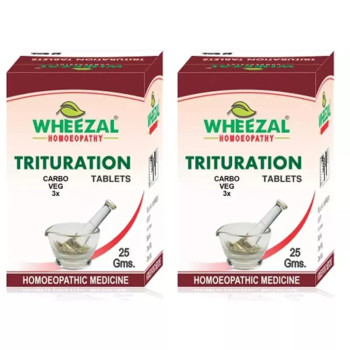 Wheezal Carbo Veg 3X (25g, Pack of 2)