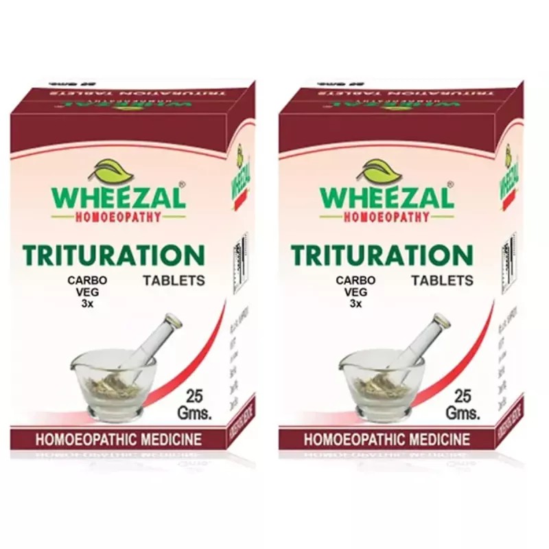Wheezal Carbo Veg 3X (25g, Pack of 2)