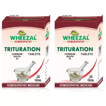 Wheezal Chininum Sulph 3X (25g, Pack of 2)