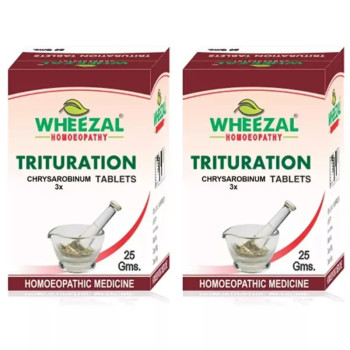 Wheezal Chrysarobinum 3X (25g, Pack of 2)