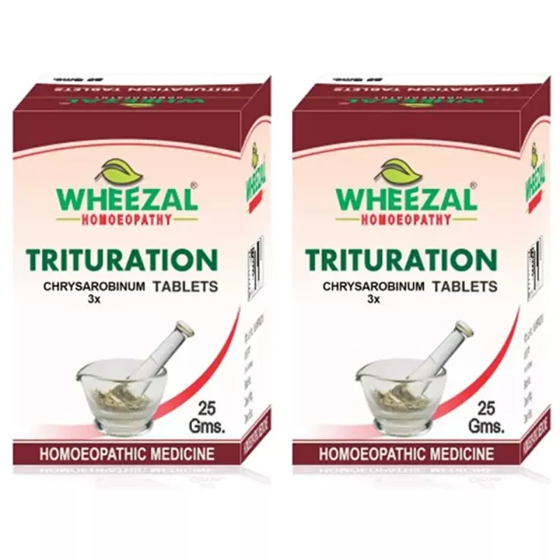 Wheezal Chrysarobinum 3X (25g, Pack of 2)