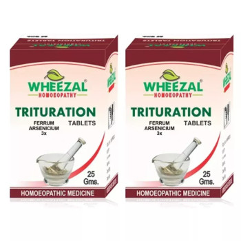 Wheezal Ferrum Arsenicium 3X (25g, Pack of 2)