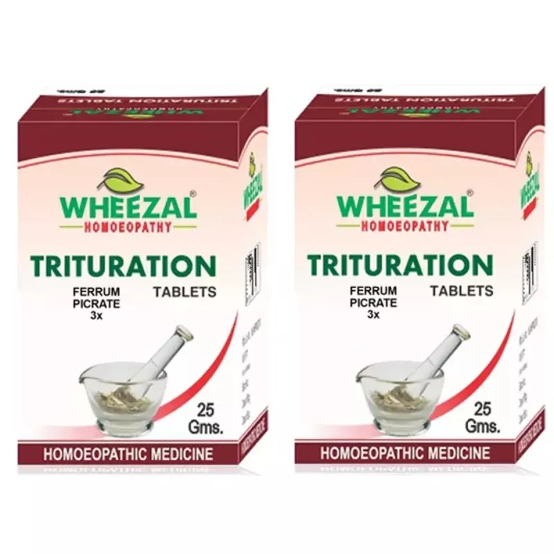 Wheezal Ferrum Picrate 3X (25g, Pack of 2)