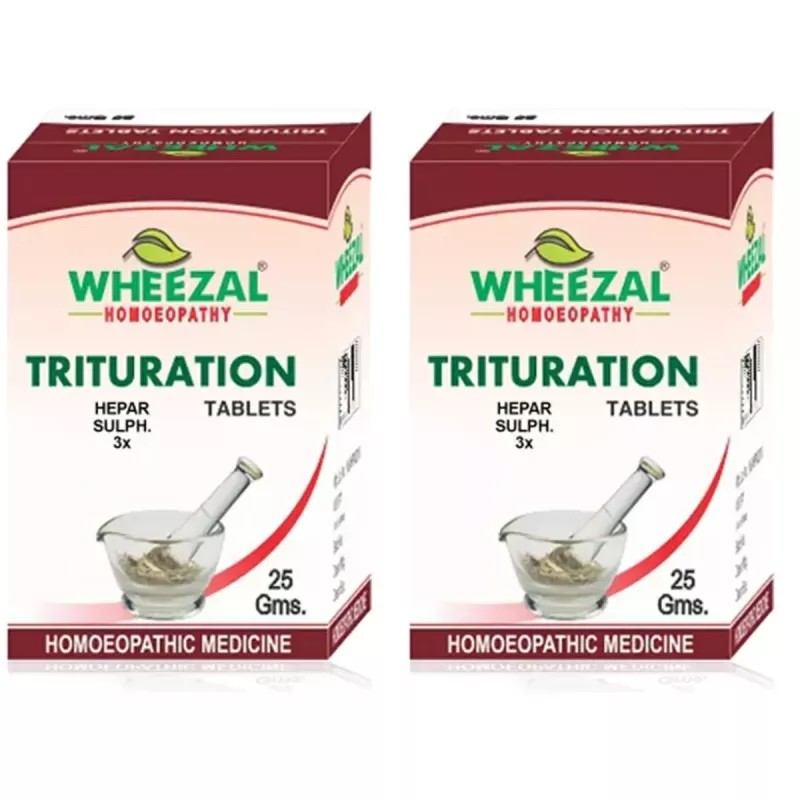 Wheezal Hepar Sulph 3X (25g, Pack of 2)