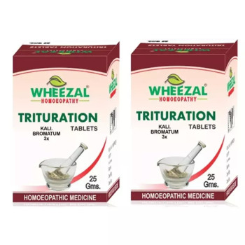Wheezal Kali Bromatum 3X (25g, Pack of 2)