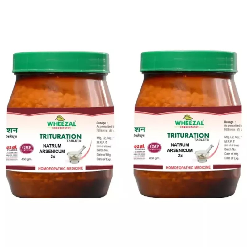 Wheezal Natrum Arsenicum 3X (450g, Pack of 2)