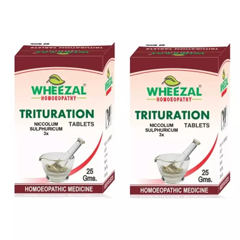 Wheezal Niccolum Sulphuricum 3X (25g, Pack of 2)