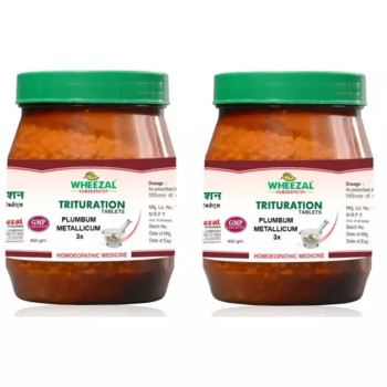 Wheezal Plumbum Metallicum 3X (450g, Pack of 2)