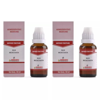 Bakson Nux Moschata 1X (Q) (30ml, Pack of 2)